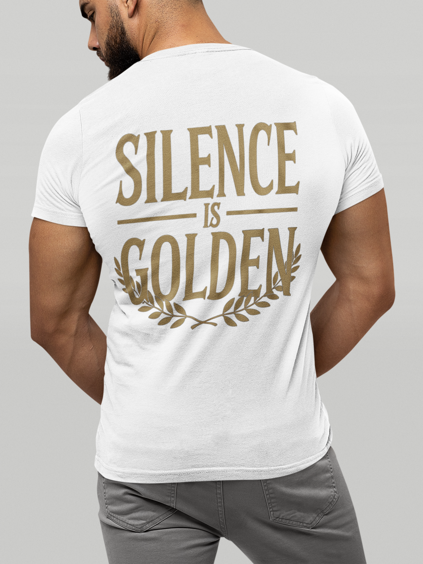 VACANCY Oversized Shirt / Backprint - Silence is Golden