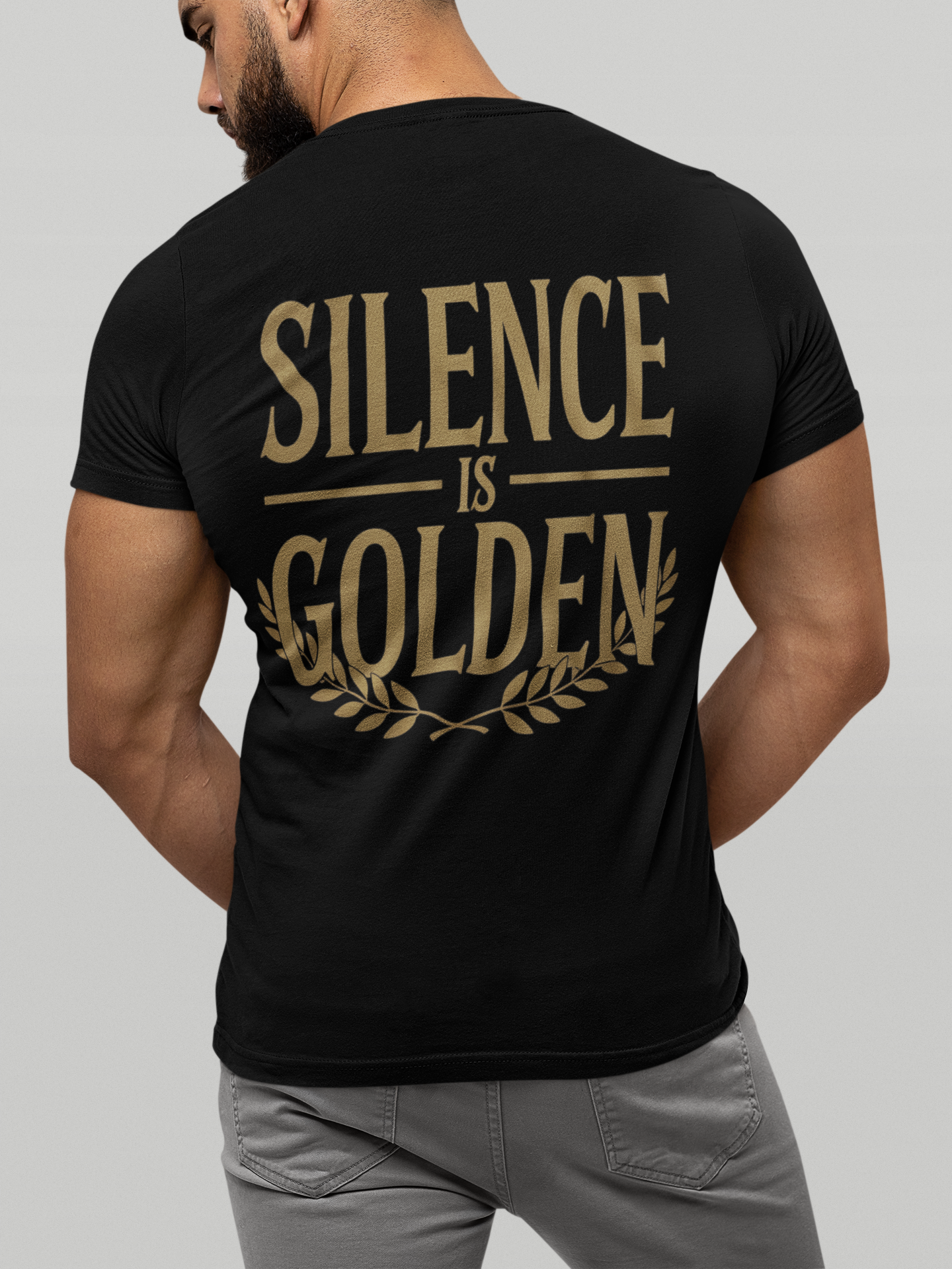 VACANCY Oversized Shirt / Backprint - Silence is Golden